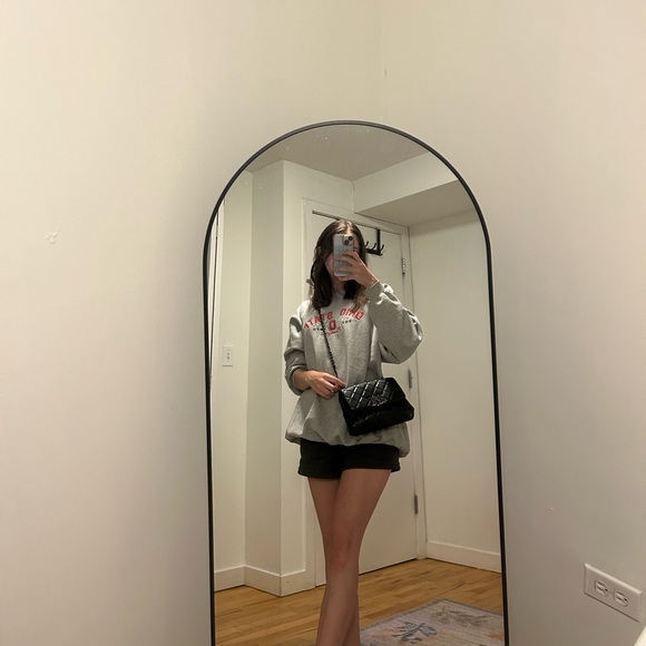 Badgley Mischka Black Quilted Leather Crossbody Bag - Picture 8 of 10